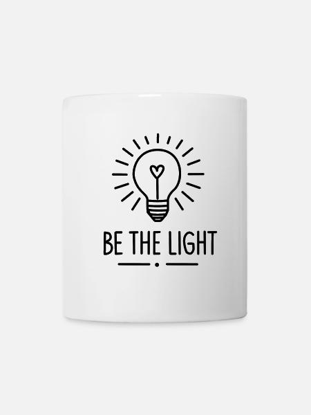 Be the light, modern and minimalist - Mug - white
