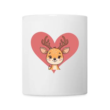 Hirschgeweih Hirschjagd Waldbewohner - Tasse - Weiß - Vorne