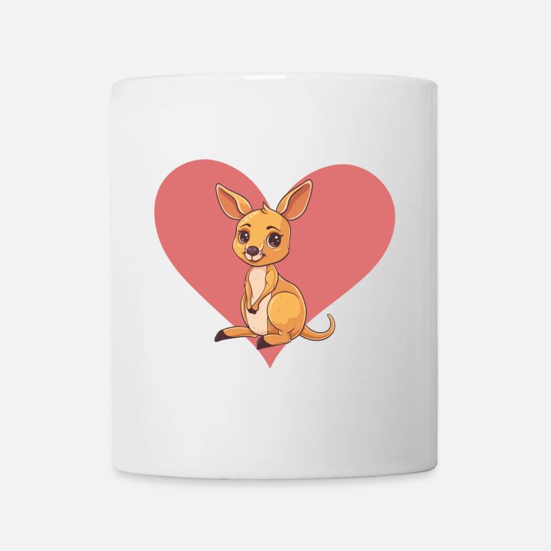 Kaenguru Outback - Tasse - Weiß