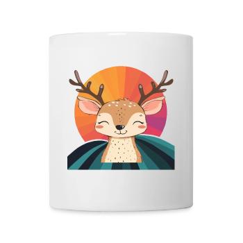 Hirsch Reh Waldbewohner - Tasse - Weiß - Vorne