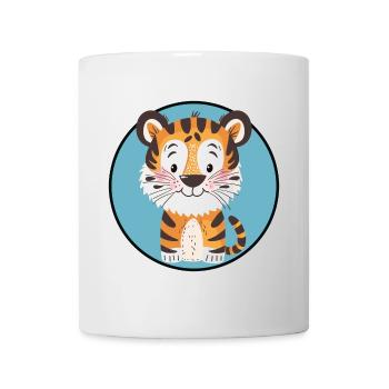 Katzen Tiger Leopard - Tasse - Weiß - Vorne
