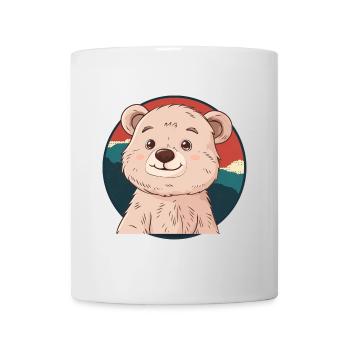 Baer Waldtier Grizzly - Tasse - Weiß - Vorne