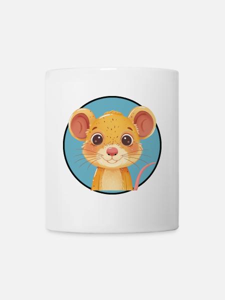 Maus Nagetier - Tasse - Weiß