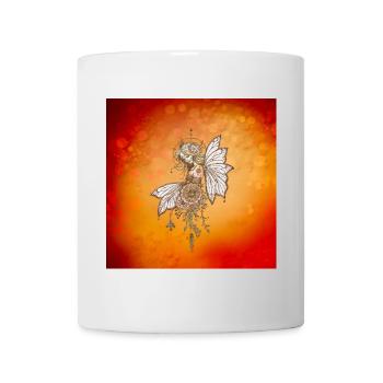 Ailes dorées et rêves épanouis la fée magique - Mug blanc - blanc - Devant