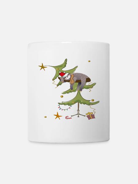 Faultier Christmas Weihnachten - Tasse - Weiß