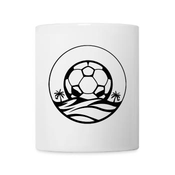 Dessin de football - Mug blanc - blanc - Devant