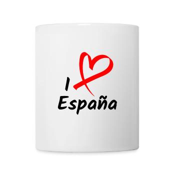 I Love Espana Ich Liebe Spanien Herz Geschenk - Tasse - Weiß - Vorne