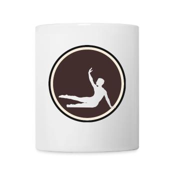 Gymnastiktraining Turnen Handstand - Tasse - Weiß - Vorne