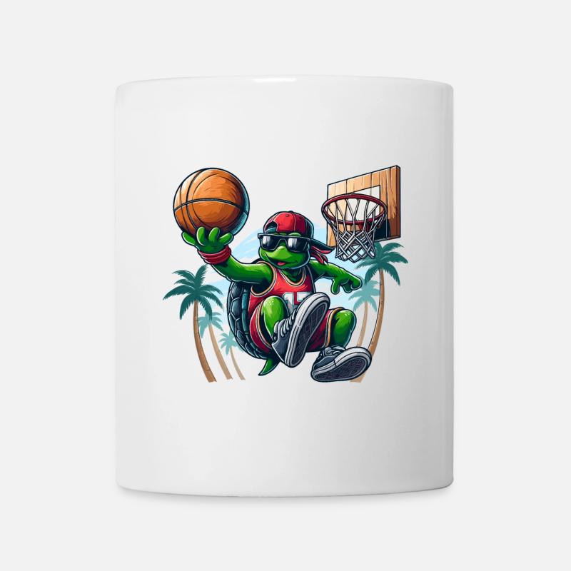 Basketball tortue dunk Cool cadeau - Mug blanc - blanc