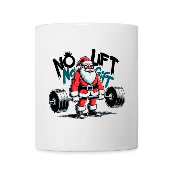 Kreuzheben Weihnachtsmann witzig Geschenk - Tasse - Weiß - Vorne