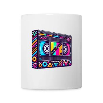 VHS und Chill? 90er VHS Kasette - Nostalgie pur - Tasse - Weiß - Vorne
