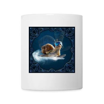 Cooler als die anderen, die Snowboard-Schnecke. - Tasse - Weiß - Vorne
