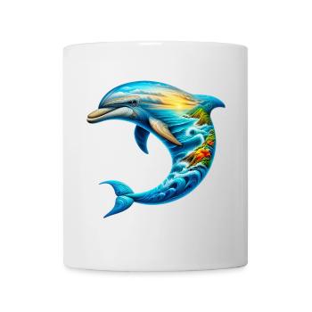 Delfin - Tasse - Weiß - Vorne