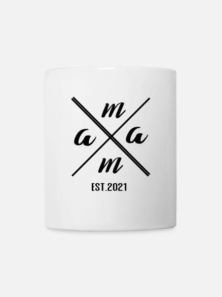 Mama Established 2021 – Minimalist Gift Design - Mug - white