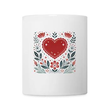 Soulmates von Destiny Romantic Heart - Tasse - Weiß - Vorne