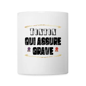 Tonton Qui Assure Grave - Mug blanc - blanc - Devant