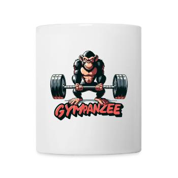 Gympanzee Chimpanzee Cadeau de gym drôle - Mug blanc - blanc - Devant
