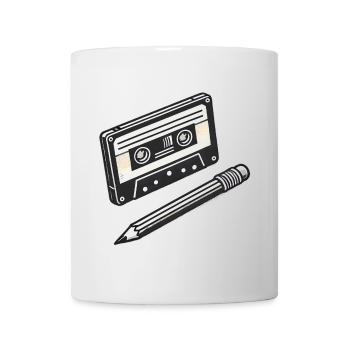 Kassette und Bleistift - IYKYK - Tasse - Weiß - Vorne