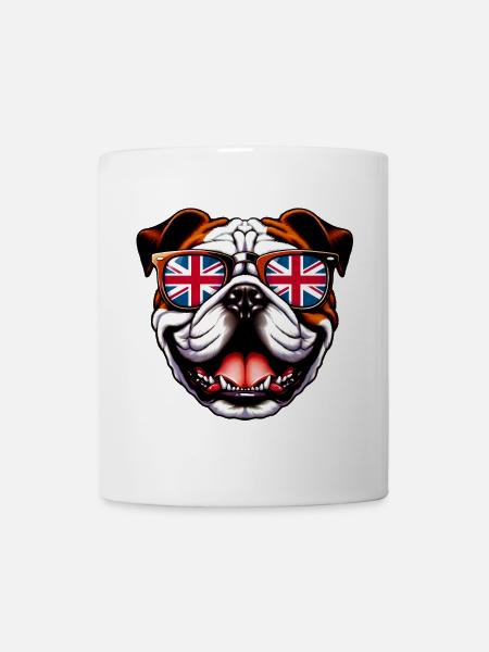 English Bulldog Dog - Mug - white
