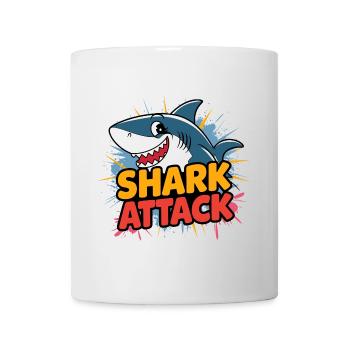 Lustiger Hai Shark Attack Meeresliebhaber - Tasse - Weiß - Vorne