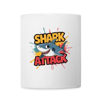 Lustiger Hai Shark Attack Meeresliebhaber - Tasse - Weiß - Vorne