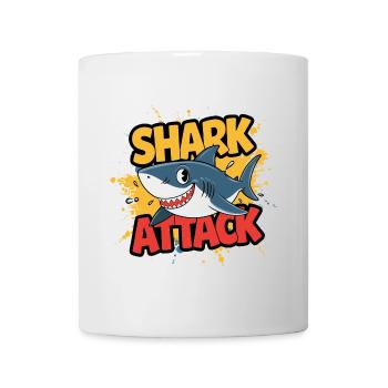 Lustiger Hai Shark Attack Meeresliebhaber - Tasse - Weiß - Vorne