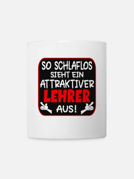SCHLAFLOSER LEHRER LEHRAMT - Tasse - Weiß