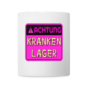 GUTE BESSERUNG KRANKENLAGER - Tasse - Weiß - Vorne
