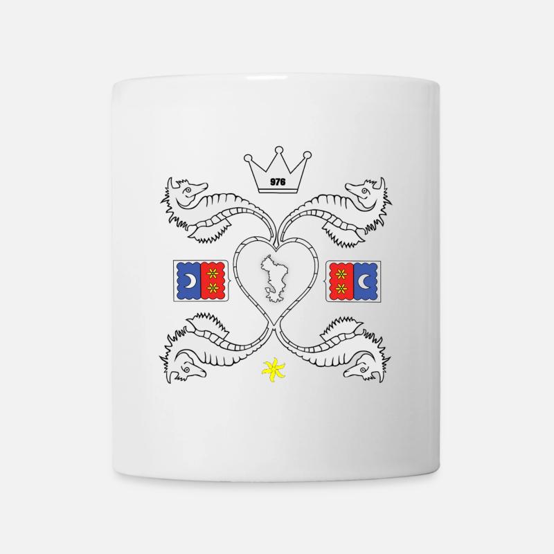 T SHIRT 976 MAYOTTE - Mug - white