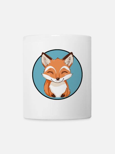 Fuchs Waldbewohner - Tasse - Weiß