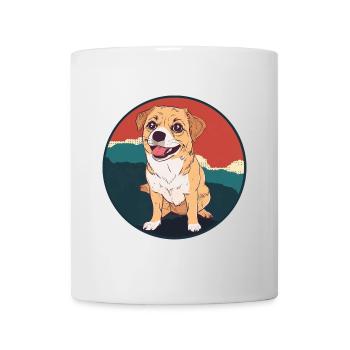 Hund Dackel A - Tasse - Weiß - Vorne