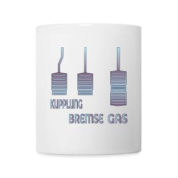 KUPPLUNG BREMSE GAS PEDALE - Tasse - Weiß - Vorne
