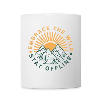 Embrassez la nature Restez hors ligne - Mug blanc - blanc - Devant