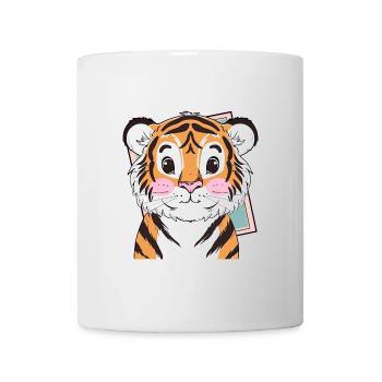 Tiger Cheetah Domestic Cat - Mug - white - Front