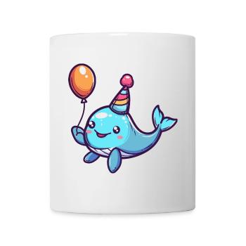Whale Birthday Comic Cute - Mug - white - Front