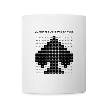 RIGGED POKER - PIXEL ART - RANGE - SPADES - Mug blanc - blanc - Devant