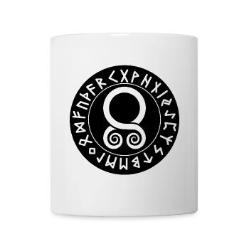 Sceau des Trollkors : Runes de Protection - Mug blanc - blanc - Devant