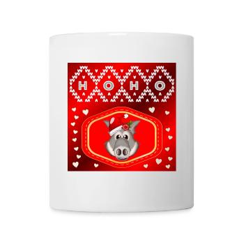 CHRISTMAS WILD ANIMALS WILD BOARS - Mug - white - Front