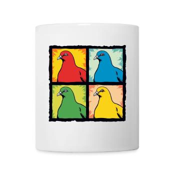 Colombes - Mug blanc - blanc - Devant