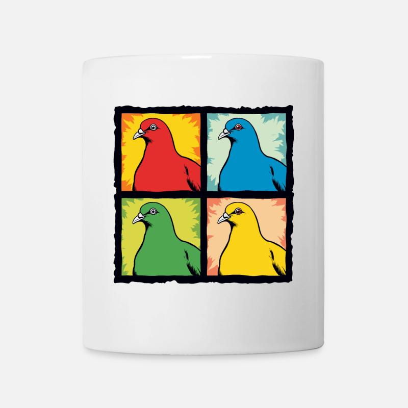 Tauben - Tasse - Weiß