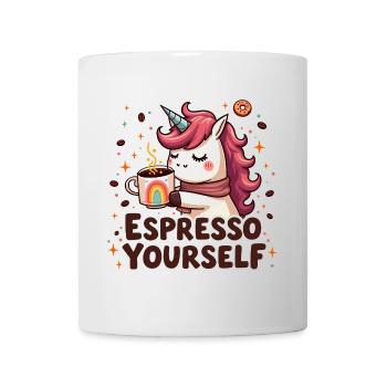 Espresso Yourself Unicorn Design - Mug - white - Front