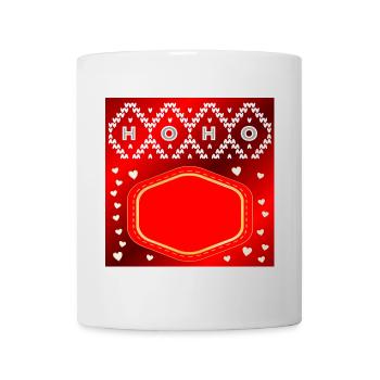 WEIHNACHTEN NAMENSSCHILD SELBST GESTALTEN - Tasse - Weiß - Vorne