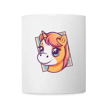 Einhorn Unicorn Pferd - Tasse - Weiß - Vorne