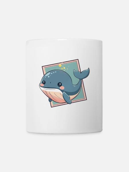 Meeresleben Wale - Tasse - Weiß