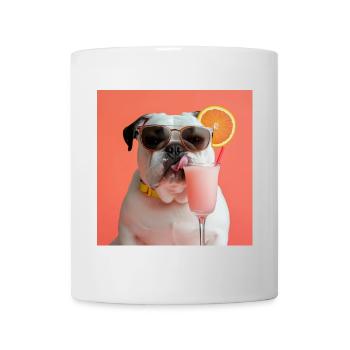 Chilliger Bulldog-Cocktail - Tasse - Weiß - Vorne