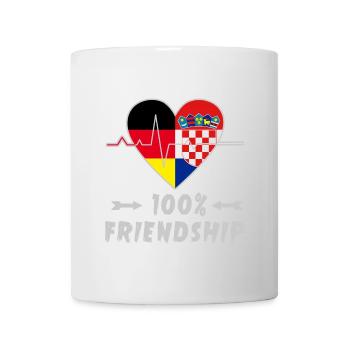 L'Allemagne et la Croatie : amitié à 100 % - Mug blanc - blanc - Devant