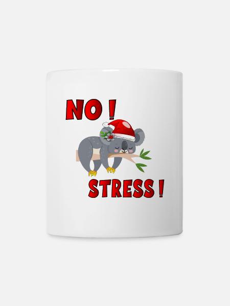 WEIHNACHTSTIERE KEIN STRESS - Tasse - Weiß