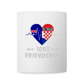 L'Australie et la Croatie : amitié à 100 % - Mug blanc - blanc - Devant