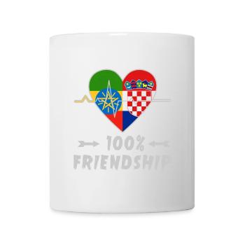 Ethiopia and Croatia 100% friendship - Mug - white - Front