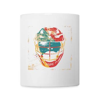 Oldschool Lacrosse Helmet - Mug - white - Front
